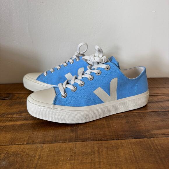 VEJA WATA II LOW CANVAS BABY BLUE SZ 9 - Picture 9 of 10